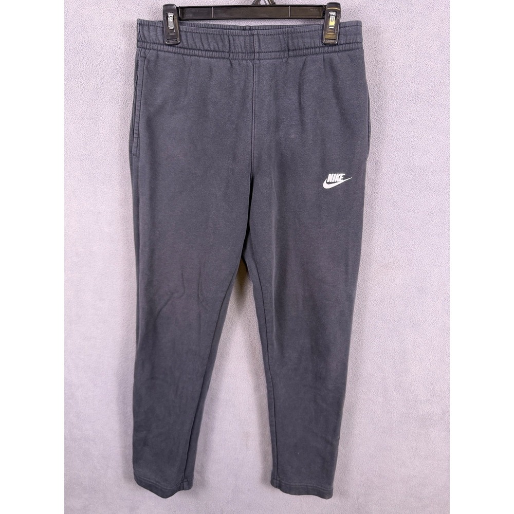 Nike‎ Pants Mens Small Black Faded Club Fleece Sweat Joggers Lounge Comfort